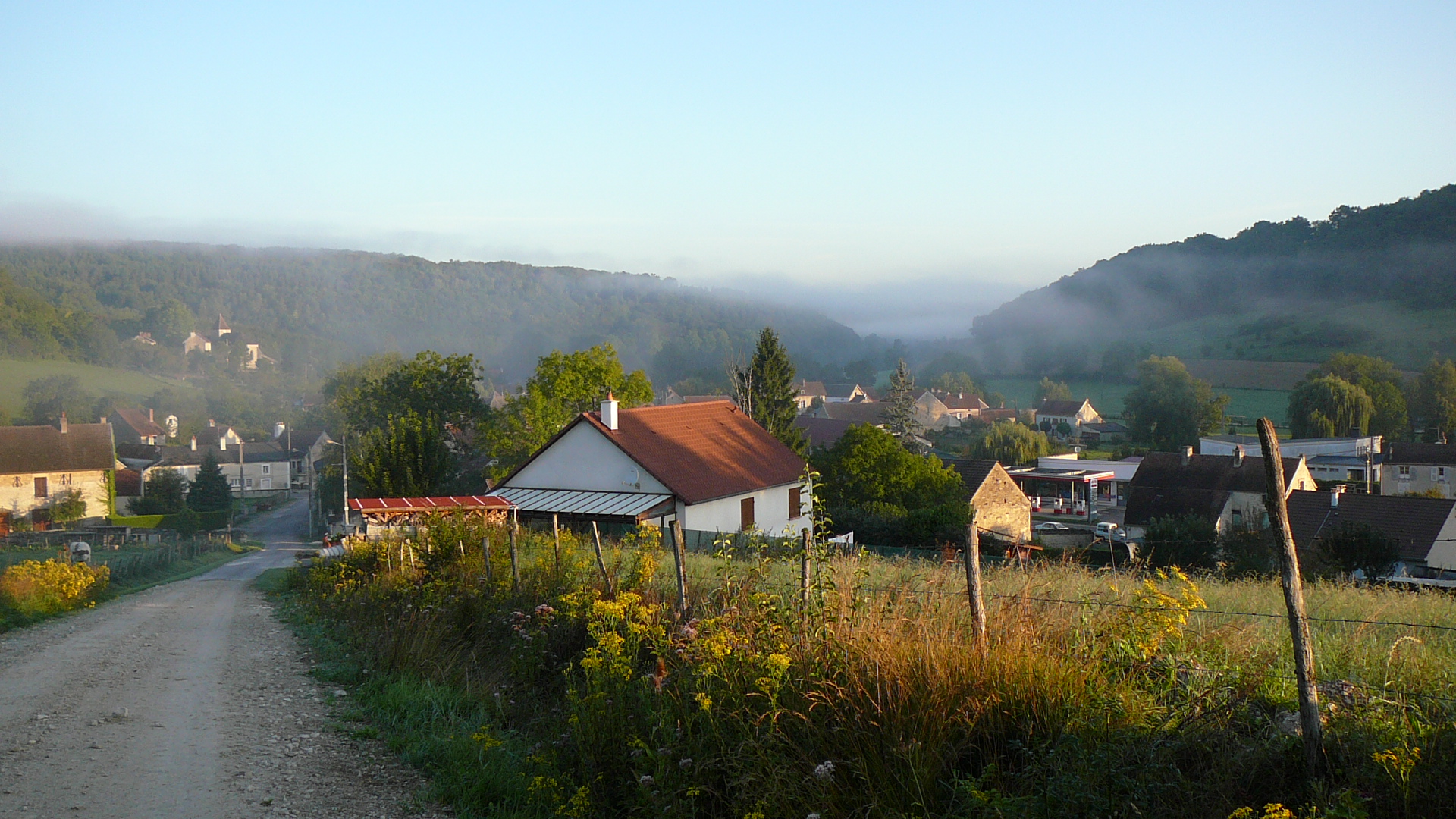 Brume sur St Marc-sur-Seine