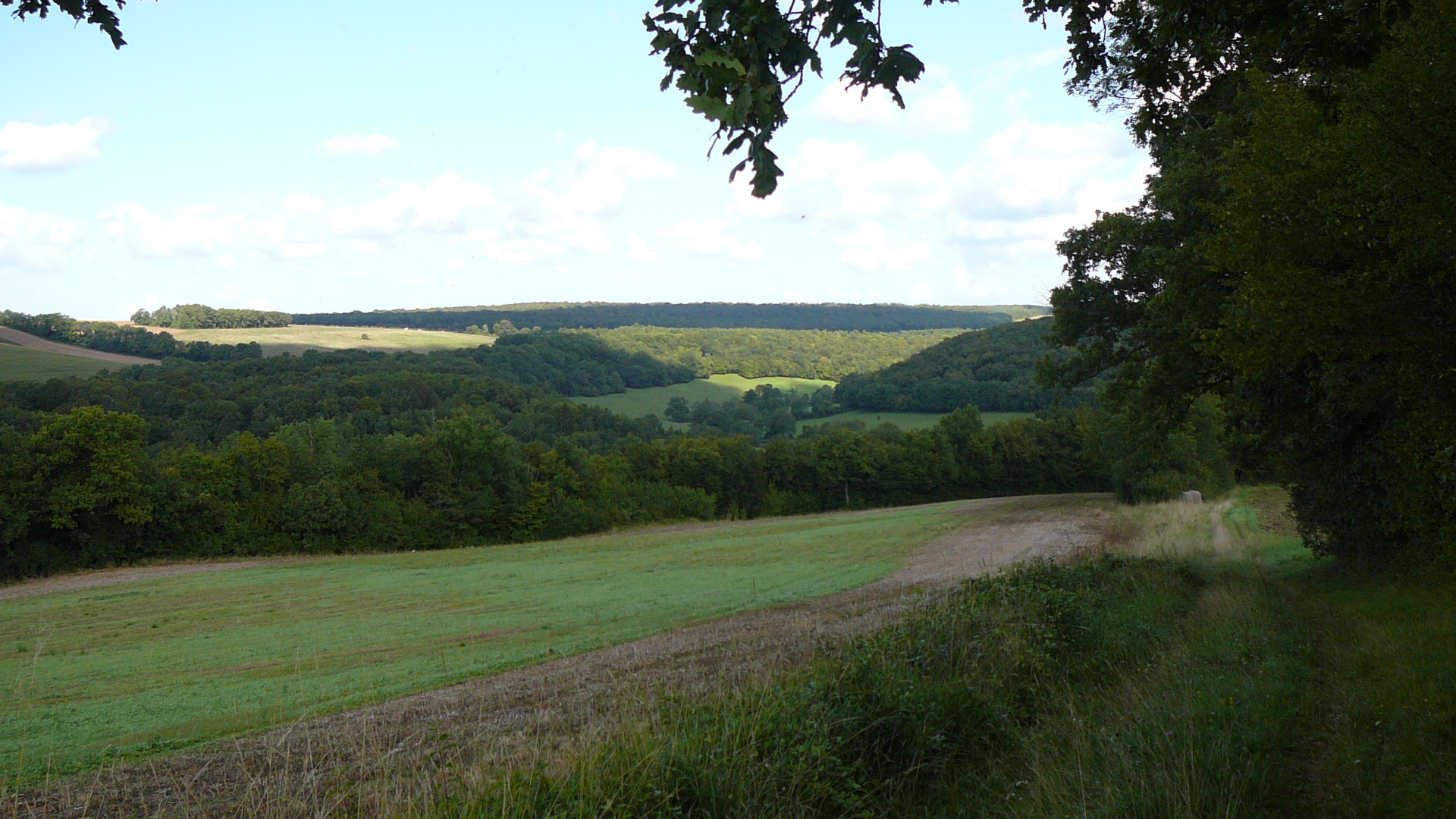 Le val de Seine en montant vers Orret