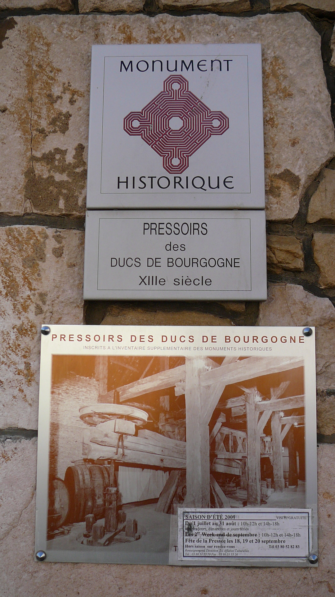 Pressoirs des Ducs de Bourgogne