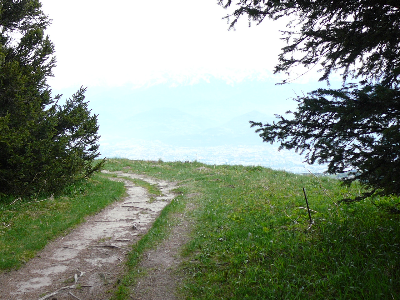 Vers le Pas du Tracollet - A l'horizon La Chartreuse et les Alpes