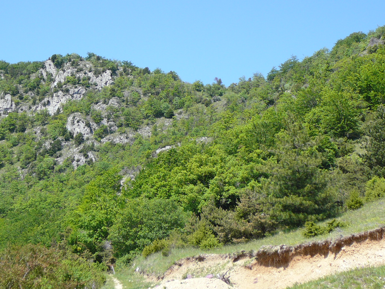 En descendant de la Porte de Barry -  